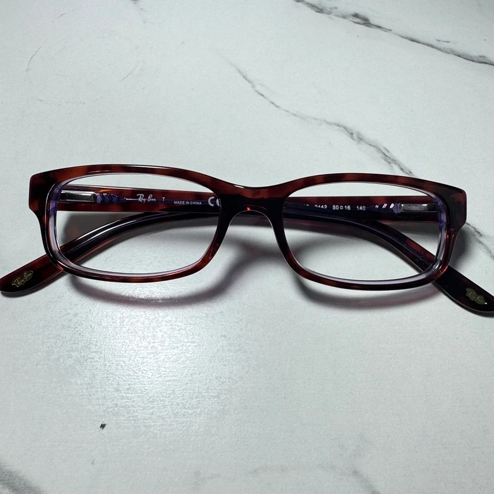 Ray-Ban RB 5187 2442 Tortoise Rectangular Eyeglasses Frames 50-16-140